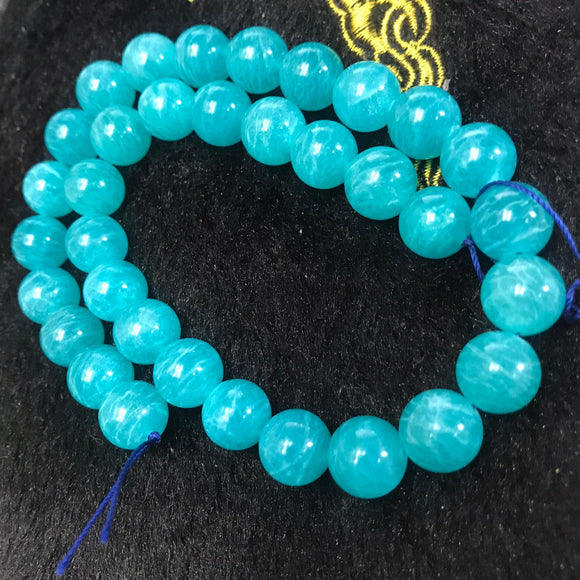 10mm Amazonite Round beads, Good Quality beads , Length in 40 Cm- Amazonite Wholesale Beads-