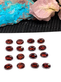 Garnet Oval Faceted 5x7mm size cut stone -Code #G19- Natural Mozambique Garnet Loose Stone - AAA Quality Stones- Pack of 10 Piece