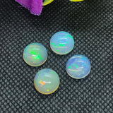 Ethiopian Opal 11MM Cabochon Code E#11- Weight 3 cts  AAA Quality  Ethiopian Opal Round Cabs , Pack of 1 PC Video Available