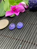 Tanzanite Cabochon 9x11 mm Matching Pair Calibrated Size Code #T13 Weight 10.5 carat -Good Quality Natural Tanzanite Cabs