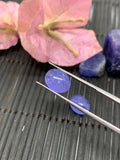 Matching Pair Tanzanite Cabochon 8x10 mm Calibrated Size Code #T24 Weight 8.5 carats -Good Quality Natural Tanzanite Cabs