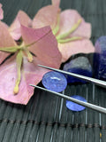 Matching Pair Tanzanite Cabochon 7X9 mm Calibrated Size Code #T38 Weight 5.5 carat -AAA Quality Natural Tanzanite Cabs