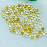 Citrine 2.5MM AA Quality Round Cabochons , yellow color cabs, Natural Citrine Cabs , Pack of 10 pcs