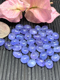 Tanzanite Cabochon Oval 7x9 mm Calibrated Size (1 Piece )Code #T71 -Good Quality Natural Tanzanite Cabs- Tanzanite Loose Stones