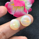 Ethiopian Opal 13MM  Cabochon  Code E#32- Weight 6 cts  AA Quality  Ethiopian Opal Round Cabs , Pack of 1 PC