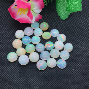 Ethiopian Opal 11MM  Cabochon  Code E#35- Weight 4 cts  AAAA Quality  Ethiopian Opal Round Cabs , Pack of 1 PC