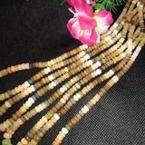 Ethiopian Opal Roundel Beads 4-6MM size, 16 Inch Strand, AA Quality,- Ethiopian opal Roundel , code #3 Mix color