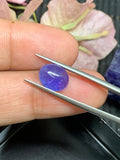 8x10 mm Tanzanite Cabochon Oval Calibrated Size Code #T111A Weight 4 carat -4A Quality Natural Tanzanite Cabs