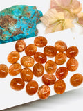 Sunstone Cabochon 10X12 mm - Sunstone Oval Cabochon Natural Sunstone Cabs AAA Quality cabs ( Pack of 4 pc )