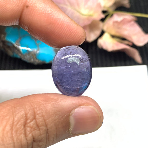 Iolite Oval Cabochon 19x14 mm size Code #i29 Weight 3 gm - AA Quality  Natural Iolite Cabs