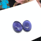 Iolite Oval Cabochon 16x12 mm size Code #i35 Medium Blue Color - AA Quality  Natural Iolite Cabs( Pack of 1 Piece)