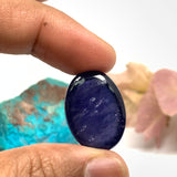 Iolite Oval Cabochon 23x17 mm Big size Code #i57  Weight 30.30 cts - AA Quality  Natural Iolite Cabs( Pack of 1 Piece)