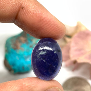 Iolite Oval Cabochon 19x15 mm size Code #i51 Weight 16 cts - AA Quality  Natural Iolite Cabs( Pack of 1 Piece)