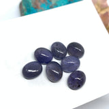 7 Pcs Iolite Cabochon 8X10 mm size (Code #i77) Weight 19.5 cts - A Quality- Iolite Oval Cabochon- Natural Iolite Cabs( Pack of 7 Piece)