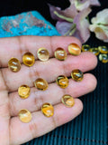 5 Pcs Citrine Cabochon 8x10 mm size  AA Quality Code #C1 Citrine Oval Cabochons - Natural Citrine Cabs- (Pack of 5 Pieces)