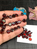 Garnet Round Faceted 9 mm size - Code #G13 -Garnet Cut Stone -Natural Garnet Loose Stone - AAA Quality Stones- Pack of 1 Piece