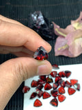 Garnet Faceted Trillion 9x9 mm size - Code #G14 -Garnet Cut Stone -Natural Garnet Loose Stone - AAA Quality Stones- Pack of 1 Piece