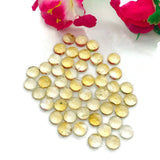 Citrine 9MM AA Quality Round Cabochons , yellow color cabs, Natural Citrine Cabs , Pack of 6 pcs