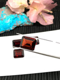 Garnet Octagon Faceted 10x12 mm size cut stone -Code #G22- Natural Garnet Loose Stone - AAA Quality Stones- Pack of 1 Piece