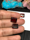 Garnet Octagon Faceted 10x12 mm size cut stone -Code #G22- Natural Garnet Loose Stone - AAA Quality Stones- Pack of 1 Piece