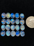 9x11 mm Moonstone Oval Cabochon Pack of 4 Pcs Code #MM14 AAA+ Quality -Rainbow Moonstone Cabochon-Natural Untreated