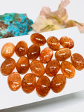 Sunstone Cabochon 10X14 mm - Sunstone Oval Cabochon Natural Sunstone Cabs AAA Quality cabs ( Pack of 2 pc )