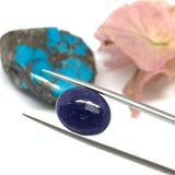 Iolite Oval Cabochon 15.50x12  mm size Code #i36  - AA Quality  Natural Iolite Cabs( Pack of 1 Piece)