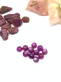 Pink Sapphire Cabochon 6mm Size AAA Quality Sapphire cabs • Natural Pink Sapphire • Sapphire Cabochon (Pack of 1 Pcs)