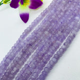 Lavender Amethyst 7MM  Roundel Beads, -light Purple Color Beads- Good Quality Length 15.5 Inch .
