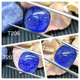 13x13 mm Tanzanite Square Cabochon Code #T206-208 AAA Quality Natural Tanzanite Cabochon- Tanzanite Loose Stone