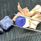 15x15 mm Tanzanite Cabochon Rectangle Code #T223-224 -AAA Quality Natural Tanzanite Cabochon