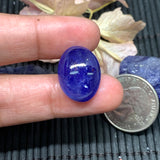 Tanzanite Oval Cabochon Code 25x20 mm Size #T301-T302  - AAA Quality Natural Tanzanite Cabochon-Tanzanite Loose Stone