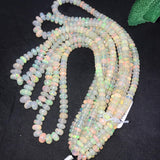 Ethiopian Opal Faceted Roundel Beads 5-8mm size, 16 Inch Strand, Superb Quality, Approx 70 carat .Origin Ethiopia, Video available.
