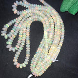 Ethiopian Opal Faceted Roundel Beads 5-8mm size, 16 Inch Strand, Superb Quality, Approx 70 carat .Origin Ethiopia, Video available.