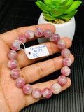 Pink Tourmaline Bracelet 10-10.5 mm Code #T9 Weight 29.7 gm- AA Quality  Natural Tourmaline Length 7.5" - Tourmaline Beaded Bracelet