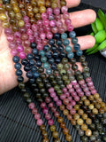 Tourmaline Round beads 6mm size - 20 cm  Fine quality beads- Origin Mozambique -Perfect Round beads