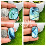 Labradorite Cabochon - Code # LD13-LD16- AAA Quality  Natural Labradorite cabs- Labradorite Loose Stone