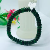 Chrome Diopside 8MM Bracelet Code #C8 - Chrome Roundel Bracelet- Very good quality Stretch Bracelet -28 GM, Country of origin Russia