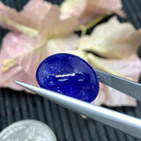 Tanzanite Oval Cabochon 17x14 mm size Code #T292 - Weight 18.5 cts  AAA Quality Natural Tanzanite Cabochon-Tanzanite Loose Stone