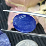 Tanzanite Oval Cabochon 12x15 mm size Code #T295 - Weight 11.70 cts approx AAA Quality Natural Tanzanite Cabochon-Tanzanite Loose Stone