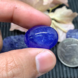 Tanzanite Oval Cabochon Code 25x20 mm Size #T301-T302  - AAA Quality Natural Tanzanite Cabochon-Tanzanite Loose Stone