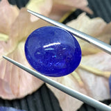 Tanzanite Oval Cabochon Code 15X13 mm Size #T307-T309 - AAA Quality Natural Tanzanite Cabochon-Tanzanite Loose Stone