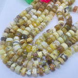 Yellow Opal 10MM  heishi Beads,  AA Quality, Gemstone beads .length 15.5”