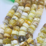 Yellow Opal 10MM  heishi Beads,  AA Quality, Gemstone beads .length 15.5”