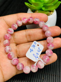 Pink Tourmaline Bracelet 8 mm Code #T1 Weight 20.6 gm- AA Quality  Natural Tourmaline Length 7.5" - Tourmaline Beaded Bracelet