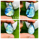 Labradorite Cabochon - Code # LD9-LD12 AAA Quality  Natural Labradorite cabs- Labradorite Loose Stone