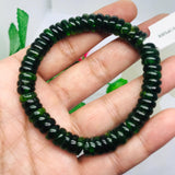 Chrome Diopside 8MM Bracelet Code #C5 - Chrome Roundel Bracelet- Very good quality Stretch Bracelet -25 GM, Country of origin Russia