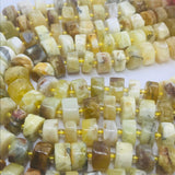 Yellow Opal 10MM  heishi Beads,  AA Quality, Gemstone beads .length 15.5”