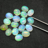 Ethiopian Opal 9X11 mm size Cabs Pack of 1 Pieces -Code EO#18- AAA Quality (AAA Grade) Opal Cabochon - Ethiopian Opal Oval Cabochon