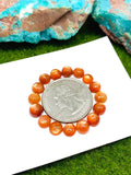 Sunstone Cabochon 7 mm -Pack of 2 Pieces  -AAA Quality -Natural Sunstone Cabs- Sunstone Round Cabs